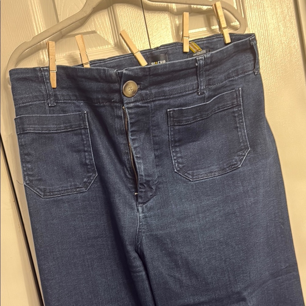 Anthropologie Maeve Colette Cropped Wide-Leg Women's Jeans